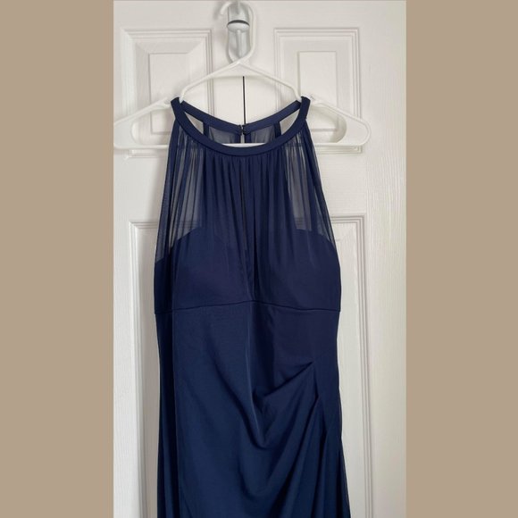 DB Studio Bridesmaids Dress with Illusion Neckline | Marine Size 12 - Picture 5 of 15